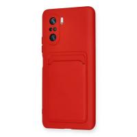 Newface Xiaomi Mi 11i Kılıf Kelvin Kartvizitli Silikon - Kırmızı