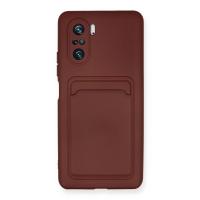 Newface Xiaomi Mi 11i Kılıf Kelvin Kartvizitli Silikon - Bordo