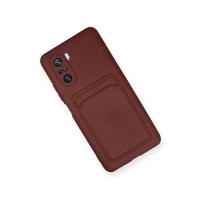 Newface Xiaomi Mi 11i Kılıf Kelvin Kartvizitli Silikon - Bordo