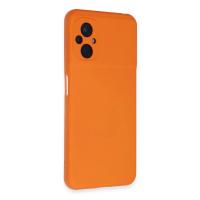 Newface Xiaomi Poco M5 Kılıf Nano içi Kadife Silikon - Turuncu