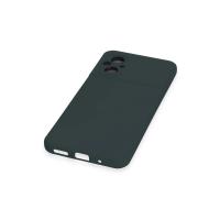 Newface Xiaomi Poco M5 Kılıf Nano içi Kadife Silikon - Koyu Yeşil