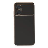 Newface Xiaomi Poco M5 Kılıf Volet Silikon - Siyah