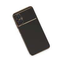 Newface Xiaomi Poco M5 Kılıf Volet Silikon - Siyah