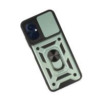 Newface Xiaomi Poco M5 Kılıf Pars Lens Yüzüklü Silikon - Yeşil