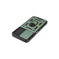 Newface Xiaomi Poco M5 Kılıf Pars Lens Yüzüklü Silikon - Yeşil