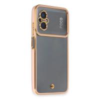 Newface Xiaomi Poco M5 Kılıf Liva Lens Silikon - Rose