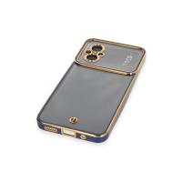 Newface Xiaomi Poco M5 Kılıf Liva Lens Silikon - Mavi