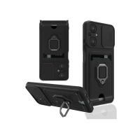 Newface Xiaomi Poco M5 Kılıf Zuma Kartvizitli Yüzüklü Silikon - Siyah