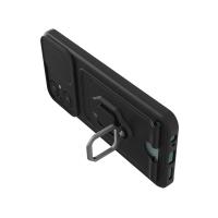 Newface Xiaomi Poco M5 Kılıf Zuma Kartvizitli Yüzüklü Silikon - Siyah