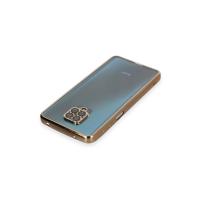 Newface Xiaomi Redmi Note 9 Pro Kılıf Razer Lensli Silikon - Gold