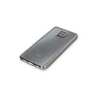 Newface Xiaomi Redmi Note 9 Pro Kılıf Razer Lensli Silikon - Gümüş