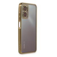 Newface Xiaomi Redmi 10 5G Kılıf Razer Lensli Silikon - Gold