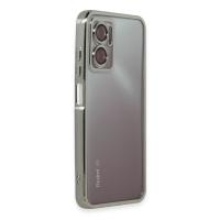 Newface Xiaomi Redmi 10 5G Kılıf Razer Lensli Silikon - Gümüş