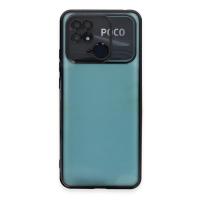 Newface Xiaomi Redmi 10C Kılıf Razer Lensli Silikon - Siyah