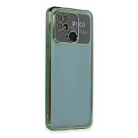 Newface Xiaomi Redmi 10C Kılıf Razer Lensli Silikon - Yeşil