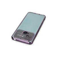 Newface Xiaomi Redmi 10C Kılıf Razer Lensli Silikon - Mor