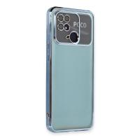 Newface Xiaomi Redmi 10C Kılıf Razer Lensli Silikon - Açık Mavi