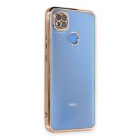 Newface Xiaomi Redmi 9C Kılıf Razer Lensli Silikon - Gold