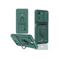 Newface Xiaomi Redmi 13C Kılıf Zuma Kartvizitli Yüzüklü Silikon - Yeşil