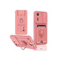 Newface Xiaomi Redmi 13C Kılıf Zuma Kartvizitli Yüzüklü Silikon - Pembe