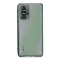 Newface Xiaomi Redmi Note 10 Pro Kılıf Razer Lensli Silikon - Yeşil
