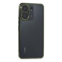 Newface Xiaomi Redmi 13C Kılıf Razer Lensli Silikon - Yeşil