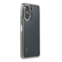 Newface Xiaomi Redmi 13C Kılıf Razer Lensli Silikon - Gümüş