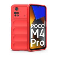 Newface Xiaomi Poco M4 Pro 4G Kılıf Optimum Silikon - Kırmızı