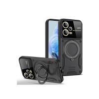 Newface Xiaomi Redmi Note 12 Pro 5G Kılıf Joy Lens Standlı Kapak - Siyah