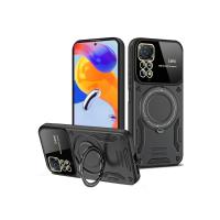 Newface Xiaomi Redmi Note 12 Pro 4G Kılıf Joy Lens Standlı Kapak - Siyah