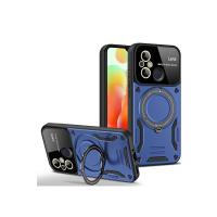 Newface Xiaomi Redmi 12C Kılıf Joy Lens Standlı Kapak - Lacivert