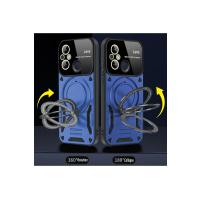 Newface Xiaomi Redmi 12C Kılıf Joy Lens Standlı Kapak - Lacivert