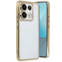 Newface Xiaomi Poco X6 Kılıf Razer Lensli Silikon - Gold