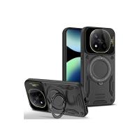 Newface Xiaomi Redmi Note 14 Pro 4G Kılıf Joy Lens Standlı Kapak - Siyah