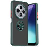 Newface Xiaomi Redmi 14C Kılıf Montreal Yüzüklü Silikon Kapak - Yeşil