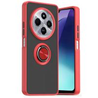 Newface Xiaomi Redmi 14C Kılıf Montreal Yüzüklü Silikon Kapak - Kırmızı