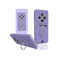 Newface Xiaomi Redmi 14C Kılıf Zuma Kartvizitli Yüzüklü Silikon - Lila