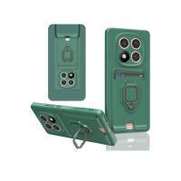 Newface Xiaomi Redmi Note 14 Pro 5G Kılıf Zuma Kartvizitli Yüzüklü Silikon - Yeşil