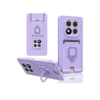 Newface Xiaomi Redmi Note 14 Pro Plus Kılıf Zuma Kartvizitli Yüzüklü Silikon - Lila