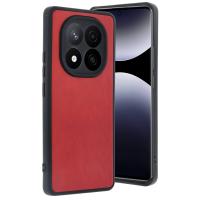 Newface Xiaomi Redmi Note 14 Pro 5G Kılıf Aras Deri Kapak - Kırmızı