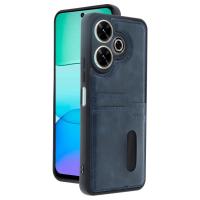 Newface Xiaomi Redmi 13 4G Kılıf Sara Kartvizitli Deri Kılıf - Lacivert