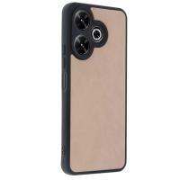 Newface Xiaomi Redmi 13 4G Kılıf Aras Deri Kapak - Pudra