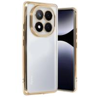 Newface Xiaomi Redmi Note 14 Pro 4G Kılıf Razer Lensli Silikon - Gold