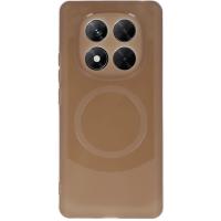 Newface Xiaomi Redmi Note 14 Pro 5G Kılıf Maya Karbon Kapak - Kahverengi