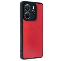 Newface Xiaomi Redmi Note 14 4G Kılıf Aras Deri Kapak - Kırmızı