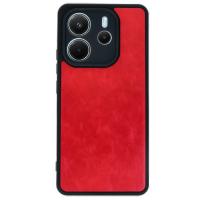 Newface Xiaomi Redmi Note 14 4G Kılıf Aras Deri Kapak - Kırmızı