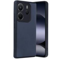 Newface Xiaomi Redmi Note 14 4G Kılıf Aras Deri Kapak - Lacivert