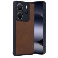 Newface Xiaomi Redmi Note 14 4G Kılıf Aras Deri Kapak - Taba