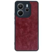 Newface Xiaomi Redmi Note 14 4G Kılıf Aras Deri Kapak - Bordo