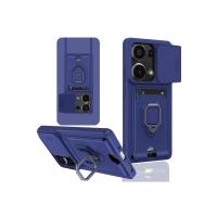 Newface Xiaomi Redmi Note 13 Pro 4G Kılıf Zuma Kartvizitli Yüzüklü Silikon - Lacivert